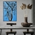 Quadro Decorativo Árvore Fundo Azul Vertical na internet