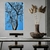 Quadro Decorativo Árvore Fundo Azul Vertical - Moldura Maringá - Quadros Decorativos