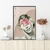 Quadro Decorativo Mulher com Flores na Cabeça Sorrindo na internet