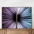 Dupla de Quadros Abstrato Raios Violeta e Azul - Moldura Maringá - Quadros Decorativos