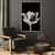 Quadro Decorativo Flor Raio-X Fundo Preto