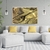 Quadro Decorativo Abstrato Dourado com Preto - Moldura Maringá - Quadros Decorativos