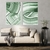Dupla de Quadros Abstrato Verde e Branco - Moldura Maringá - Quadros Decorativos