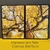 Dupla de Quadros Decorativos Árvore Folhas Amarelas - loja online