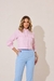 Camisa Cropped Listrada - REF 3362 - Prioritat - Moda Feminina