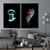 Quadro Decorativo 2 Telas Fashion e Pop David-I - comprar online