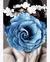 Quadro Decorativo 2 Telas Florais e Folhagens Floral Azul I na internet