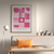 Quadro Decorativo 1 Tela Grandes Artistas Movimento Rosa - Inspirado por Bauhaus