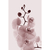 Quadro Decorativo 2 Telas Florais e Folhagens Orquídeas em Tons de Cinza Monocromática - comprar online