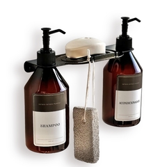 Imagen de Dispenser de Shampoo y Acondicionador con Jabonera