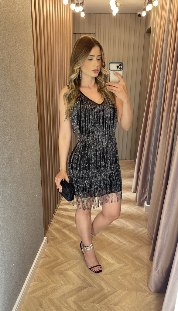 Vestido com franja comprar sales