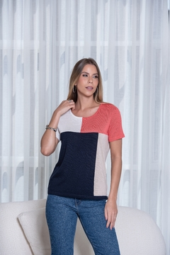 BLUSA INTARCIA TRICOLOR - TR-29 - comprar online