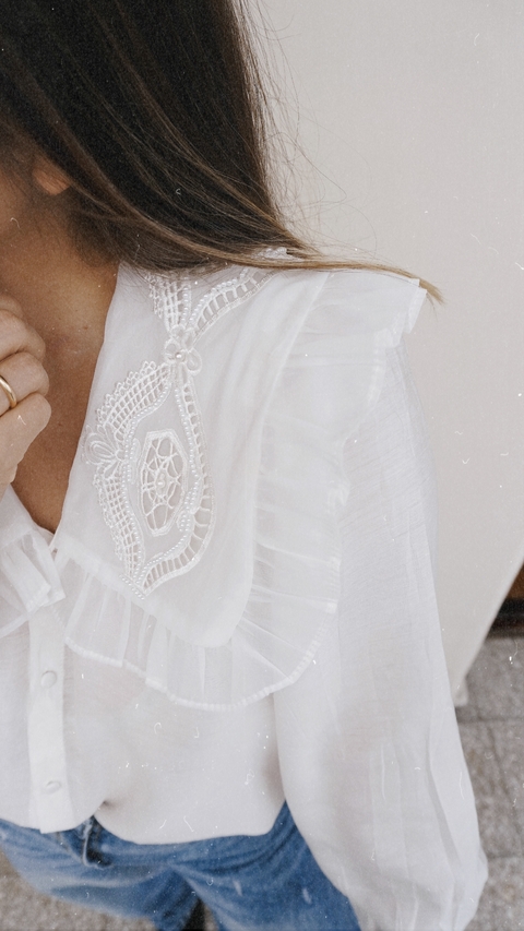Camisa cuello babero sale