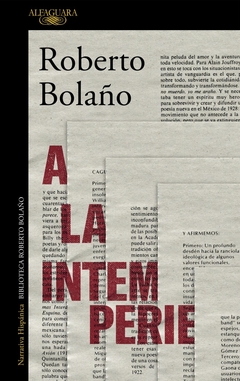 A la intemperie - Roberto Bolaño - comprar online