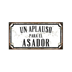 Un aplauso para el asador negra