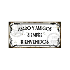 Asado y amigos siempre bienvenidos