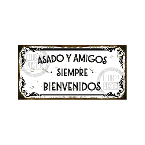 Asado y amigos siempre bienvenidos