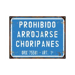 Prohibido arrojarse choripanes
