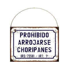 Prohibido arrojarse choripanes