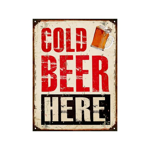 Cold beer here cerveza