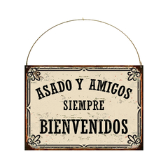 Asado y amigos siempre bienvenidos