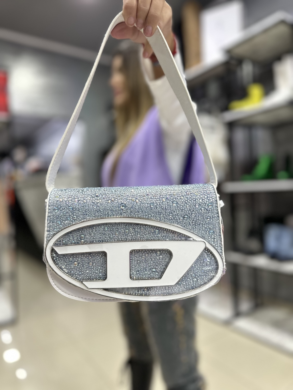 CARTERA DIESEL DENIM CON STRASS Beauty City