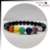 Pulseira de Pedra Ônix com 7 chakras - comprar online