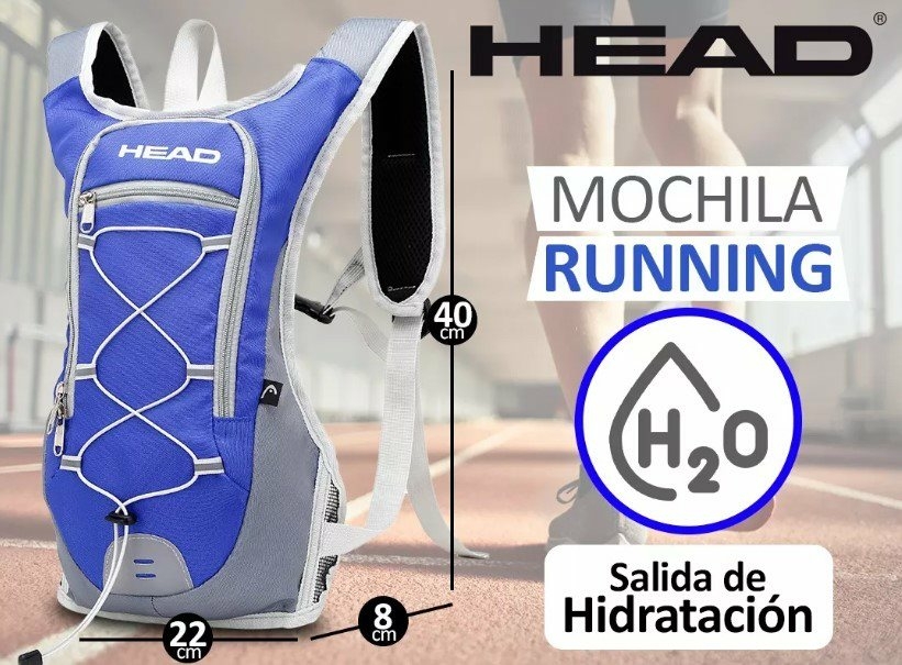 Mochila Running Hidratación Head Bicicleta Deporte Sport - $ 7.399