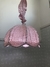 Lustre cúpula Croche rosa