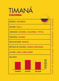 TIMANA - COLOMBIA - 250 GR. en internet
