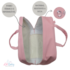 KIT BOLSA MATERNIDADE 3 PEÇAS BAILARINA ROSA LULU+ SAIDA MATERNIDADE MENINA - loja online