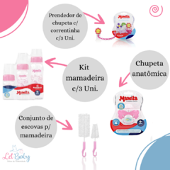 KIT CESTO MULTIUSO COM ENXOVAL MENINA na internet