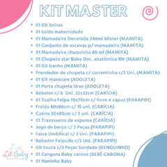 KIT BOLSA MATERNIDADE 3 PEÇAS C/ SAÍDA + ENXOVAL MASTER MENINO - comprar online