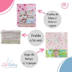 KIT BOLSA MATERNIDADE 3 PEÇAS C/ SAÍDA + ENXOVAL MASTER MENINA - comprar online