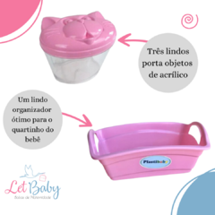 Kit Organizador + 3 Porta Objetos de Bebê Plastibaby na internet