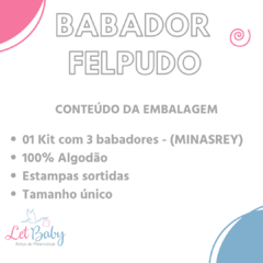 KIT BABADOR FELPUDO IMPERMEAVEL - 3 UNIDADES - comprar online