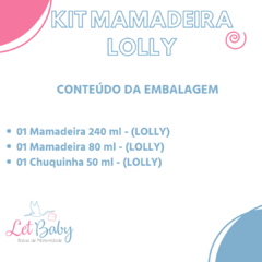 KIT MAMADEIRA LOLLY ( 50ML - 80ML - 240ML ) MENINO - comprar online