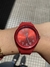 Reloj Knock Out rojo con malla de silicona - comprar online