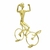 Escultura Ciclista Comemora G Dourada