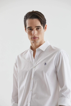 LS SLIM SOLID SHIRT PENGUIN - comprar online