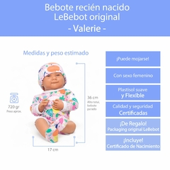 VALERIE- Bebote Recién Nacido (con sexo)-Lb403 en internet