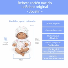 JOCELIN- Bebote Recién Nacido Mini (con sexo)-Lb417 en internet