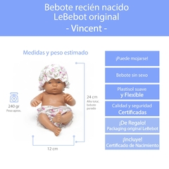 VINCENT- Bebote Recién Nacido Mini-Lb419 en internet