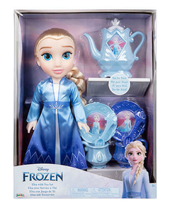 JUEGO DE TE Y MUÑECA PRINCESA ELSA " FROZEN II" DISNEY