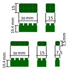 Bloques Ladrillitos encastrables 160 piezas - comprar online