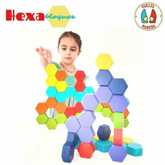 Hexabloques de madera - Rincón Creativo 