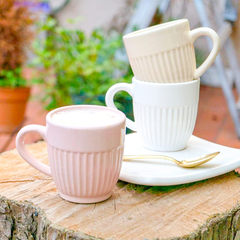 Mug de Ceramica Canela Blanco