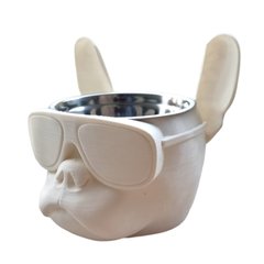 COMEDERO/BEBEDERO DE ALTURA BULLDOG WHITE - PD - comprar online