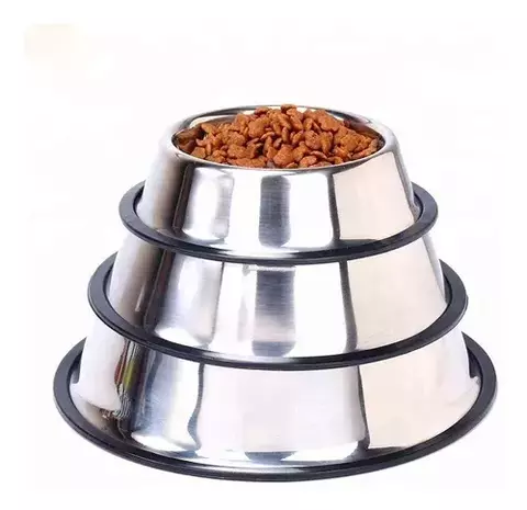 Comedero de acero inoxidable con antideslizante - BK