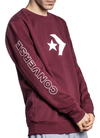 BUZO CONVERSE LOGO BORDO